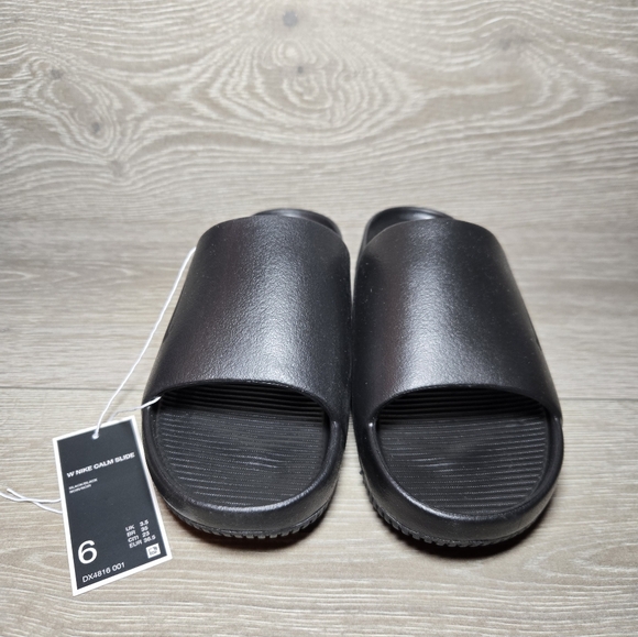 Nike Calm Slide Black Womens Size 6 (Fits Youth 5) DX4816-001 New Authentic - Picture 3 of 8